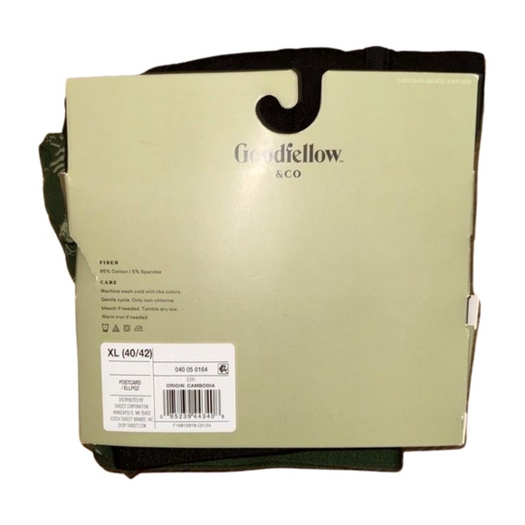 Men's Boxer Brief Trunks 2pk - Goodfellow & Co - XL 40/42 Postcard - Picture 2 of 2